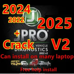 Jpro商用車両診断,v2/2024 v1 /2019 v2,keygenのロック解除,無料インストールヘルプ,ビデオ,2024, 2022