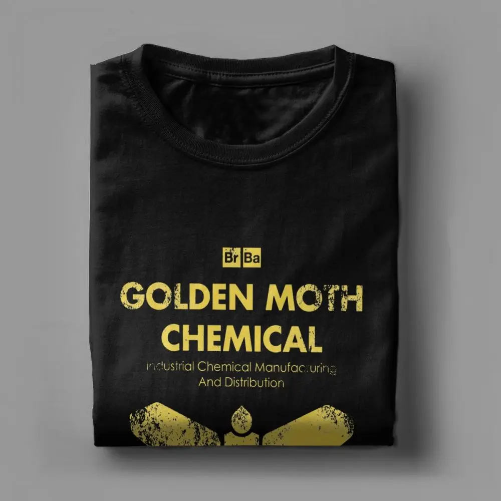 Men T Shirt Golden Moth Chemical Tshirt Geek Vintage Breaking Bad Tee Shirt Latest Design Clothing 100% Cotton Gift Idea T-Shirt