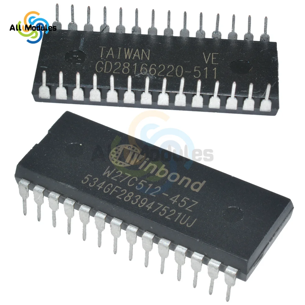 IC Chips W27C512 W27C512-45Z 28DIP IC EEPROM 512KBIT Original Integrated Circuits