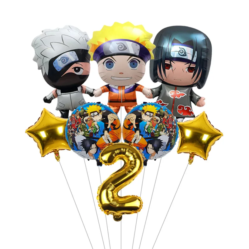 Naruto Birthday Party Decoration Balloons Baby Shower Decorations Kakashi Cartoon Anime Derivative Peripheral Balloon - view 3