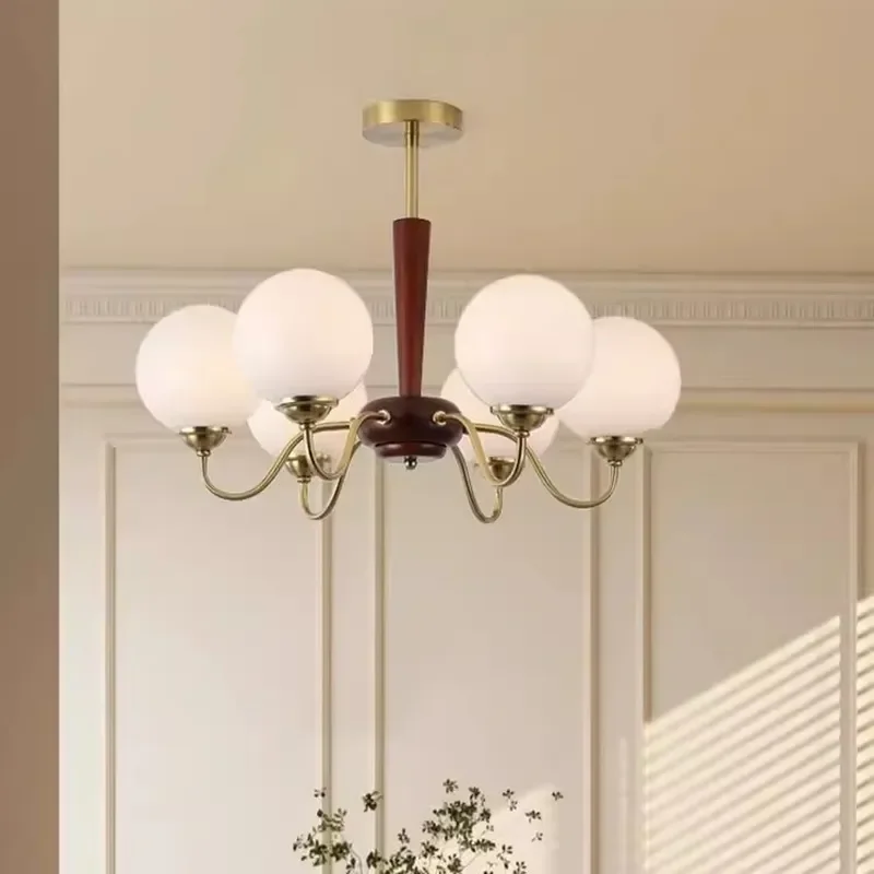 for Medieval Chandelier French Cream Style Magic Beans Bedroom Living Room Retro American Dining Room Lamp Bauhaus Light
