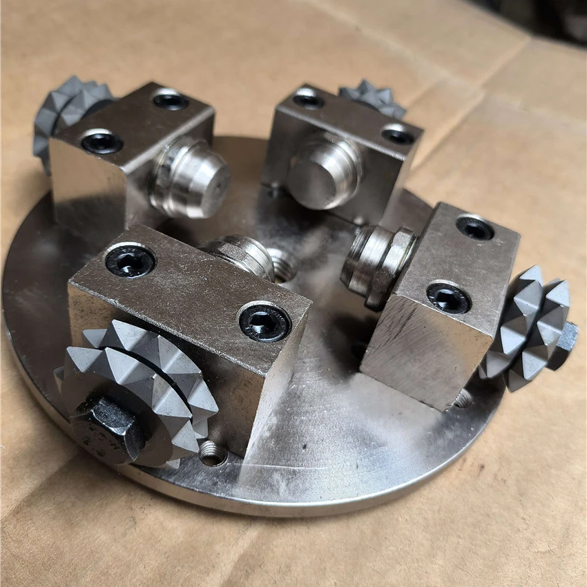 6-inch 150MM Grinding Disc Abrasive Bush Hammer Hard alloy Litchi 4-Rollers For Grinding Stone Marble Granite Concrete Floor
