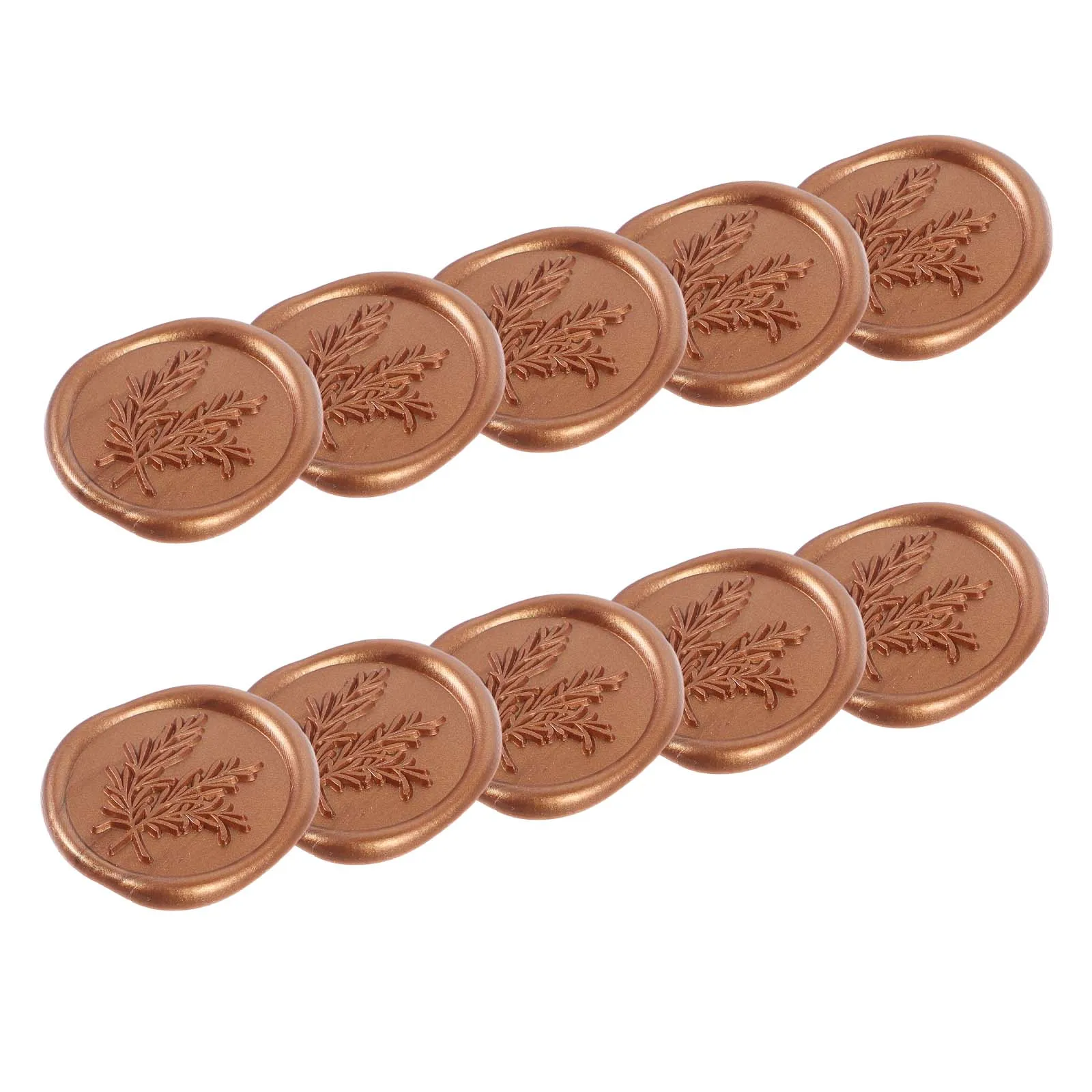 

10pcs Wedding Invitation Wax Seal Stickers Gold Envelope Seals Creative Pattern Embossment Decals Birthday Card Gift Tags Retro