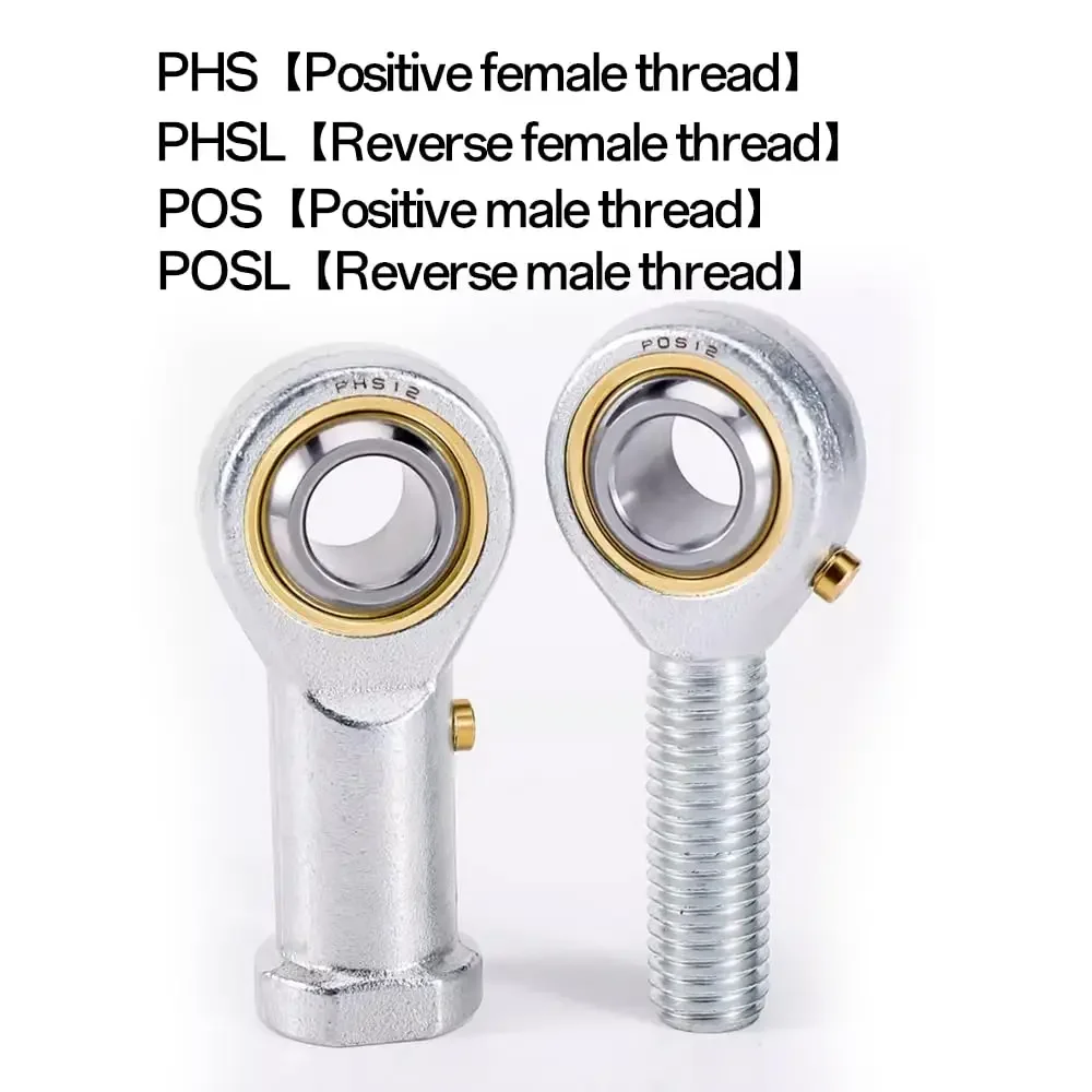 High Strength Fisheye Rod End Joint Bearings PHS PHSL POS POSL 5 6 8 10 10-1 PHS PHSL POS POSL
