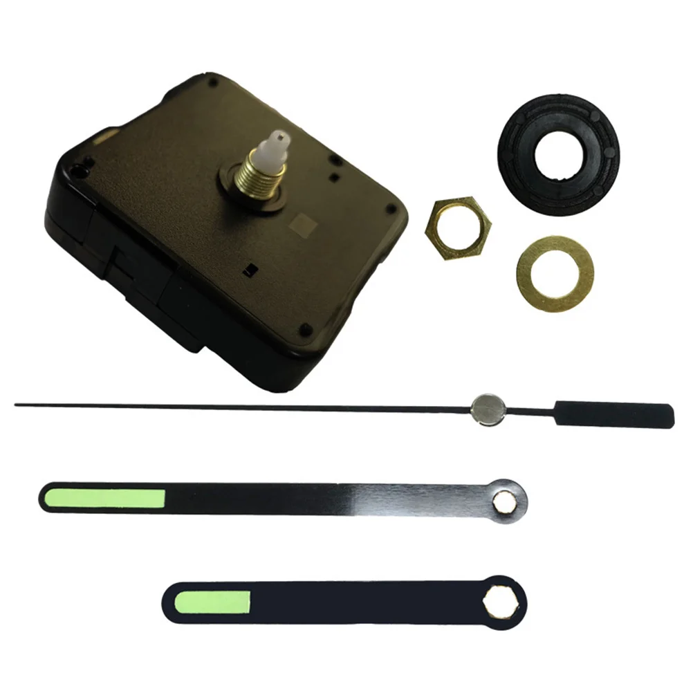 

Replacement Hanging Clock Movement Set Black Luminous Silent Design Suitable for Wall Clocks Home Clock Movement Accessories