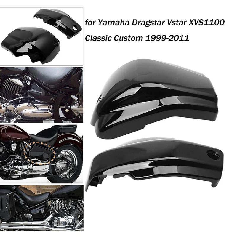 Battery Side Fairing Covers For Yamaha Dragstar Vstar XVS1100 Custom 1999-2011