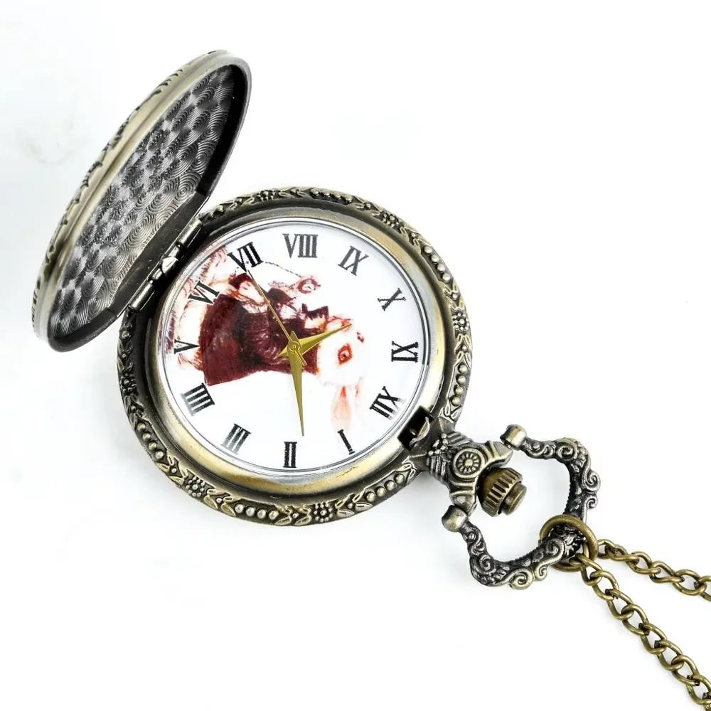 Retro Fashion Chinese Style Zodiac Rabbit Bunny Beautiful Necklace Retro Quartz Pocket Watch Pendant Women Men Watches Gifts