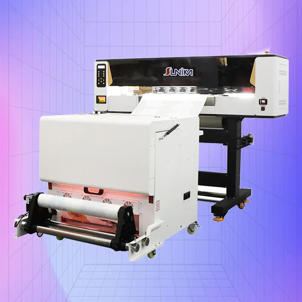 Sunika I3200 Stampante multifunzionale da 24 pollici Circolazione inchiostro bianco 60CM DTF T-shirt Macchina agitatore per polvere A1 Digitale A3/A2