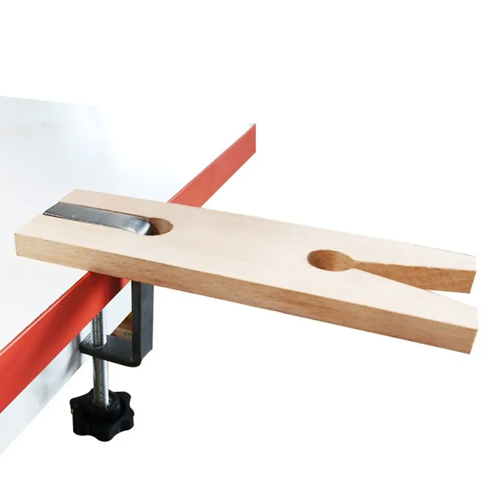 Multipurpose V-Slot Workbench Wooden Clamp Adjustable Portable Jewelry Clamp Tool Hardwood Jeweler Table Clamp Watch Repair