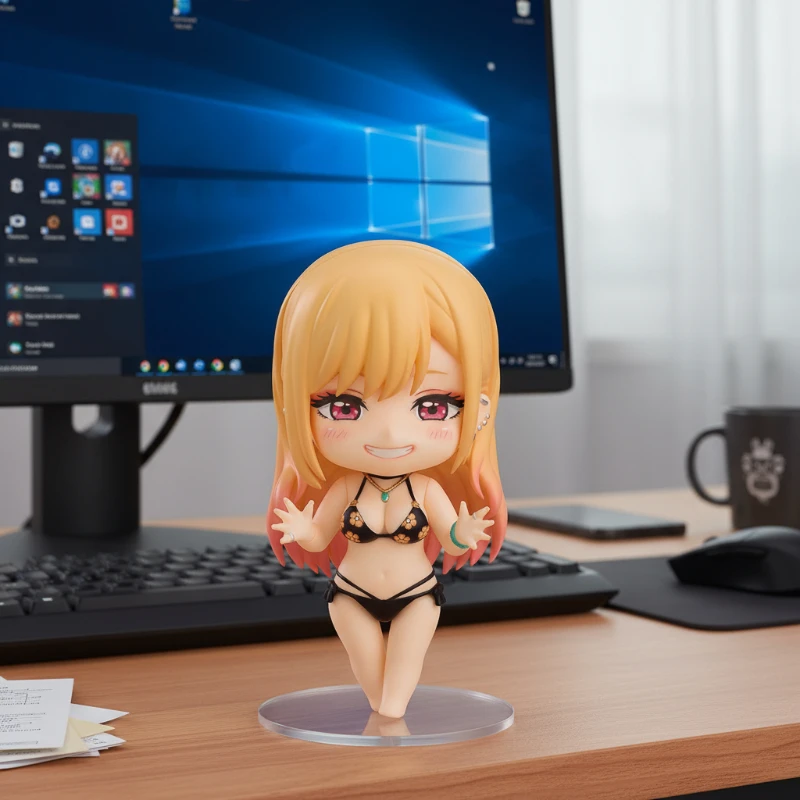 

4''/10cm 2433 Kawaii Kaimo Action Figure PVC Material Collectible Anime Plastic Model Doll Toys Desktop Decoration Birthday Gift