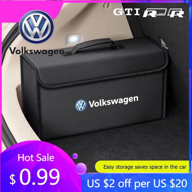 

Горячая новинка 2026: Портативный складной органайзер для багажника автомобиля Volkswagen (VW) – аксессуары для VW GTI, Polo, Golf, Passat, Tiguan, Arte