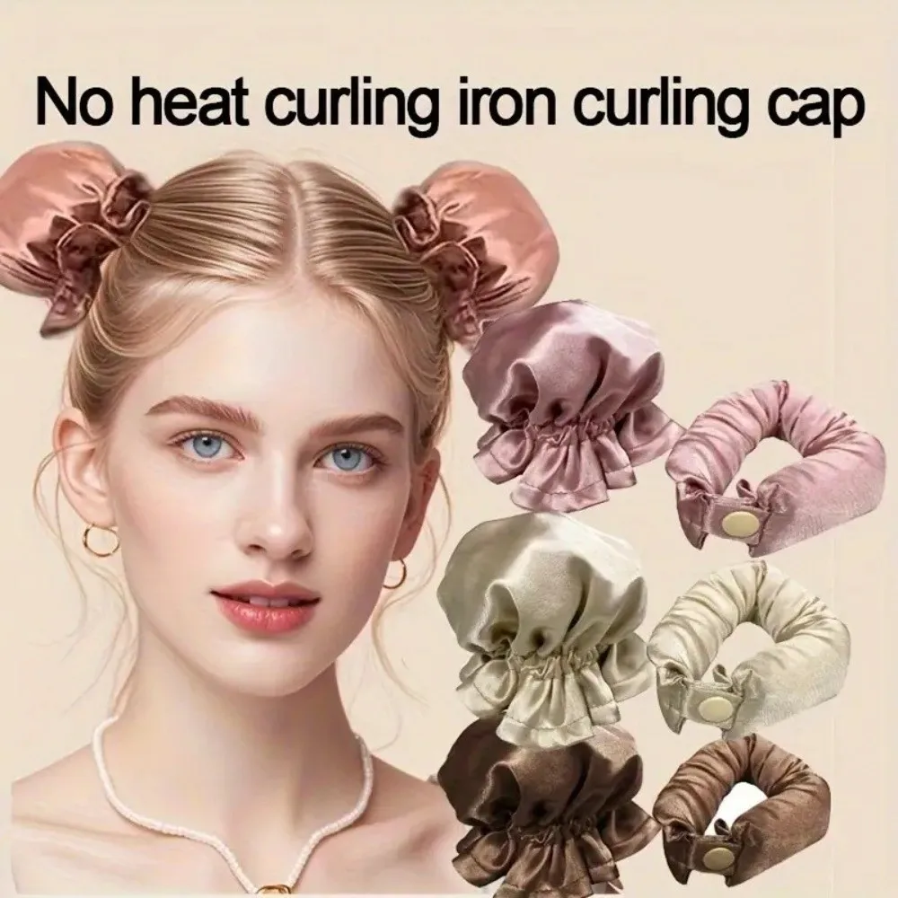 2Pcs/Set DIY Heatless Curling Rod Set Pillow Soft Rollers Hair Caps Hair Curlers Styling Tools Hair Styling Tools