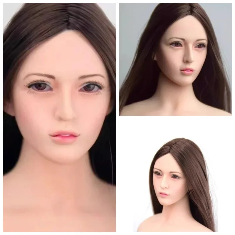 

1/6 Scale EP02 Beauty Girl Long Hair Head Sculpt Earchanging Elf Head Carving Model for 12" TBL PH Pale Skin Action Figure Dolls