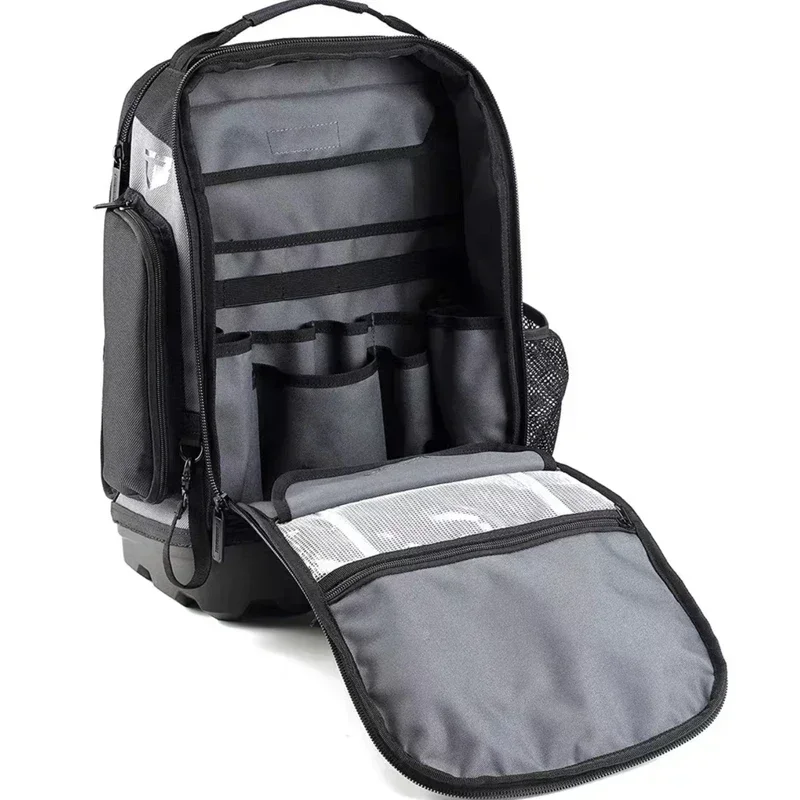 Imagem -06 - Toughbuilt Tb66c Ferramenta de Fundo Duro Mochila Resistente ao Desgaste à Prova Impermeável Água Eletricista Manutenção Organizador Mochila Resistente Bolsa Construído