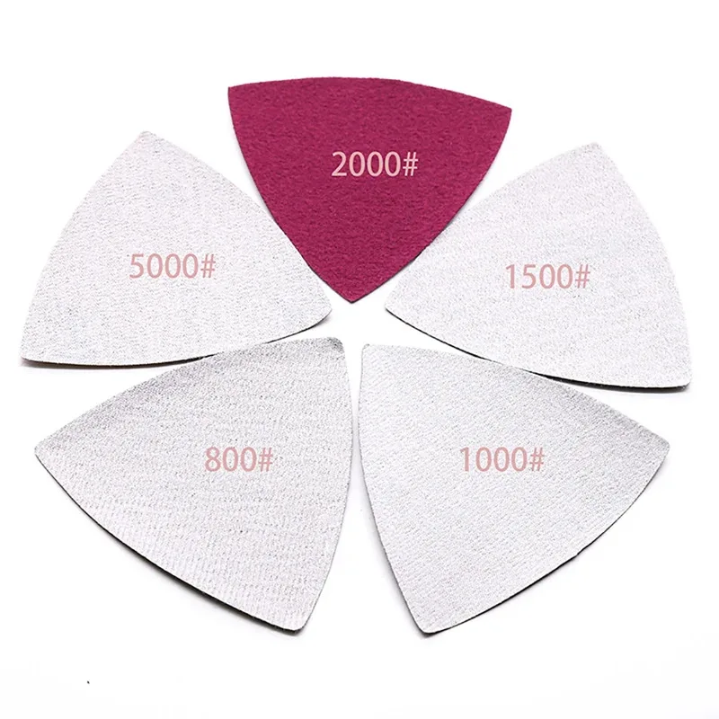 996A 90*90*90mm P800/1000/1500/2000/5000 Triangle Wet & Dry Abrasive Polishing Sanding Paper for Metal/Automotive/Polishing