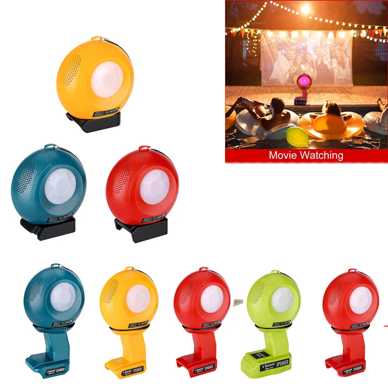 NEW Bluetooth audio colorful light with USB Type-C for Milwaukee/Makita/DEWALT/BOSCH/Ryobi/Craftsman 18-20V Li-ION BATTERY