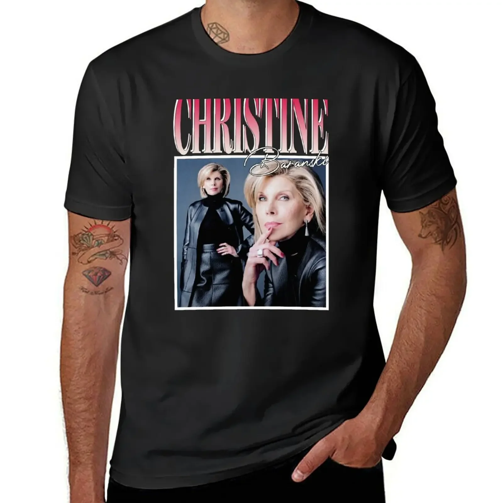 Christine Baranski T-Shirt oversized rapper graphic tees graphic t shirts men tshirt