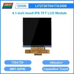 DWIN 4.1 Inch Incell IPS TFT LCD Module MIPI 720x720 350 Bright 40PIN With Capacitive Touch LI72720T041TA3598