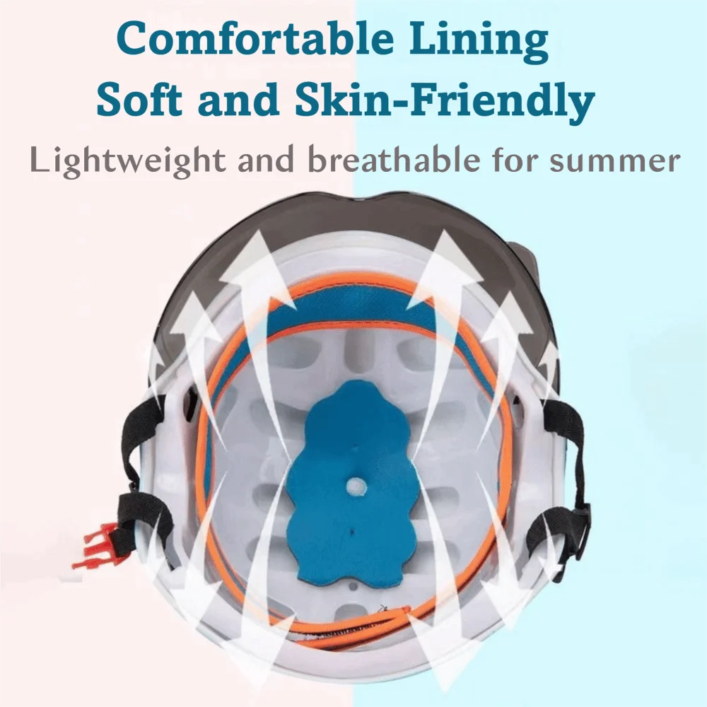 

New Cartoon Children's Helmet Breathable Swinging Frog Eyes Bicycle Helmet Sturdy Tiger Pattern Safety Helmet Boys and Girls
