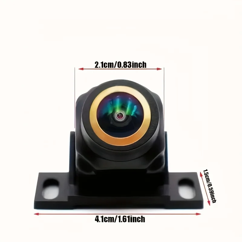 CCD HD Backup Camera with Dynamic Trajectory Guide Lines Full Color Fisheye Lens Assistance Blind Spots for SUV Truck RV and Van