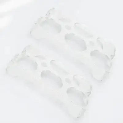 

2 Pcs Egg Rack Transparent Shelve Organizers Storage Fridge Containers Automatic