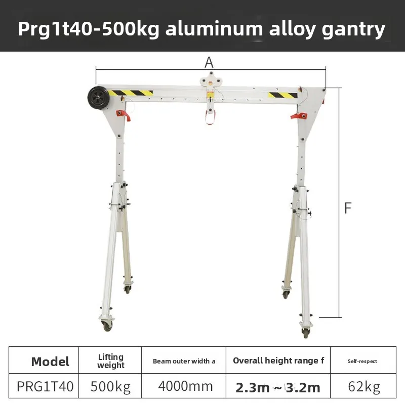 Mobile gantry crane Small mobile aerial crane Hand push gantry crane