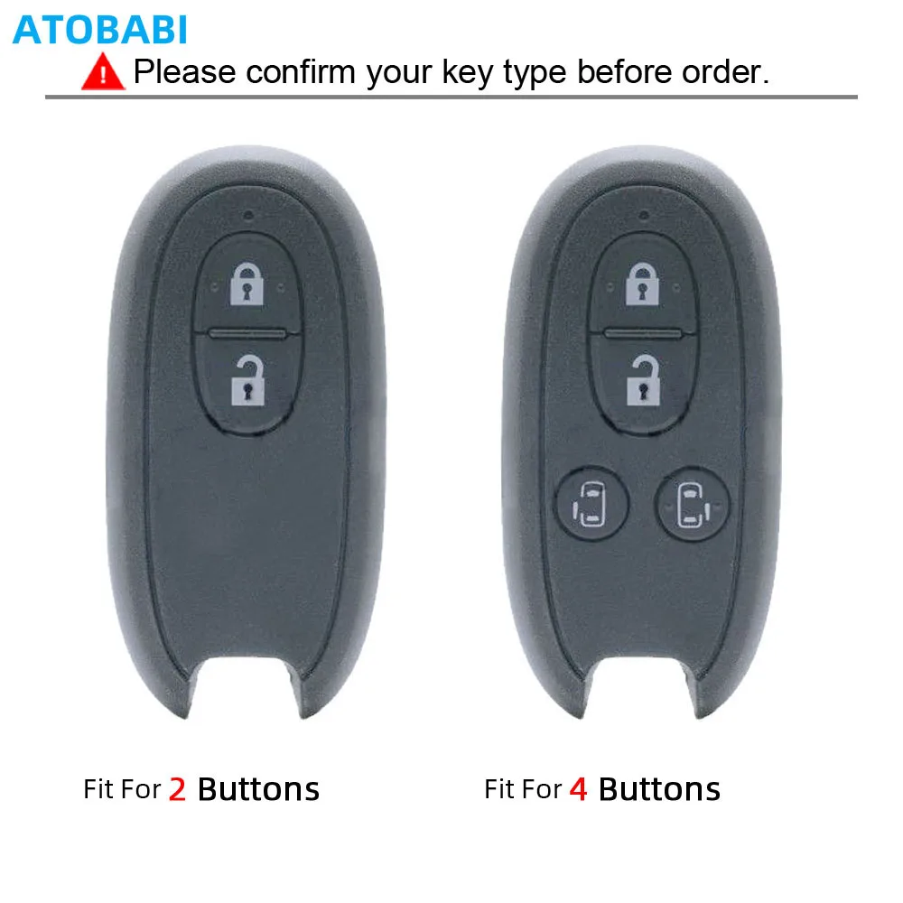 Gray Leather Car Key Cover Bag For Suzuki 2016 2017 Spacia Solio Palette MR Wagon Hustler Every Alto Lapin Remote Fob Shell Case