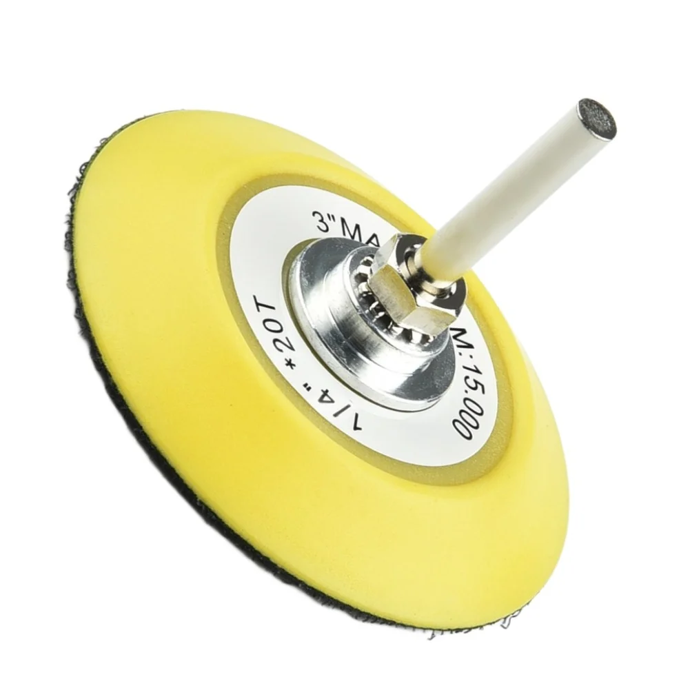 Practical for durable Polishing Disc 3 inch 3'' Backing Pad Fitting & Replacement Sanding With Drill Attachment