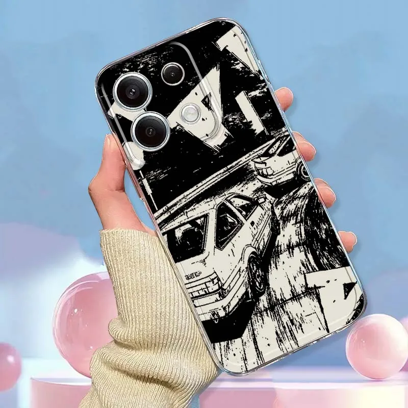 Art Sports Car Passion Phone Case For Xiaomi Redmi Note 15 14 13 12 11E 9 9T 8 8T Pro Plus Turbo 5G Fashion TPU Transparent view 2