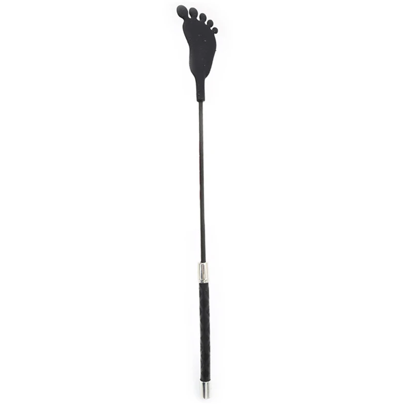 47cm.PU Leather Paddle, Silicagel Head Riding Crop Horse Whip for Horse Training