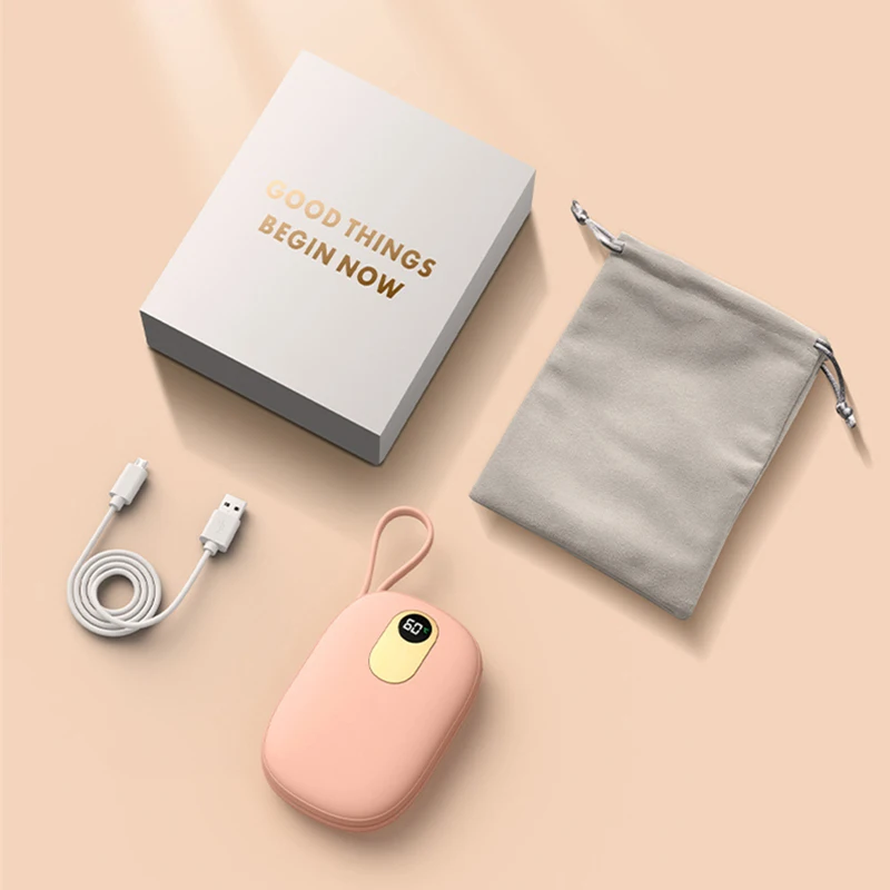 10000mAh Hand Warmer Power Bank with Cable Portable Charger for iphone 17 Samsung Xiaomi Huawei Powerbank External Battery Pack view 5