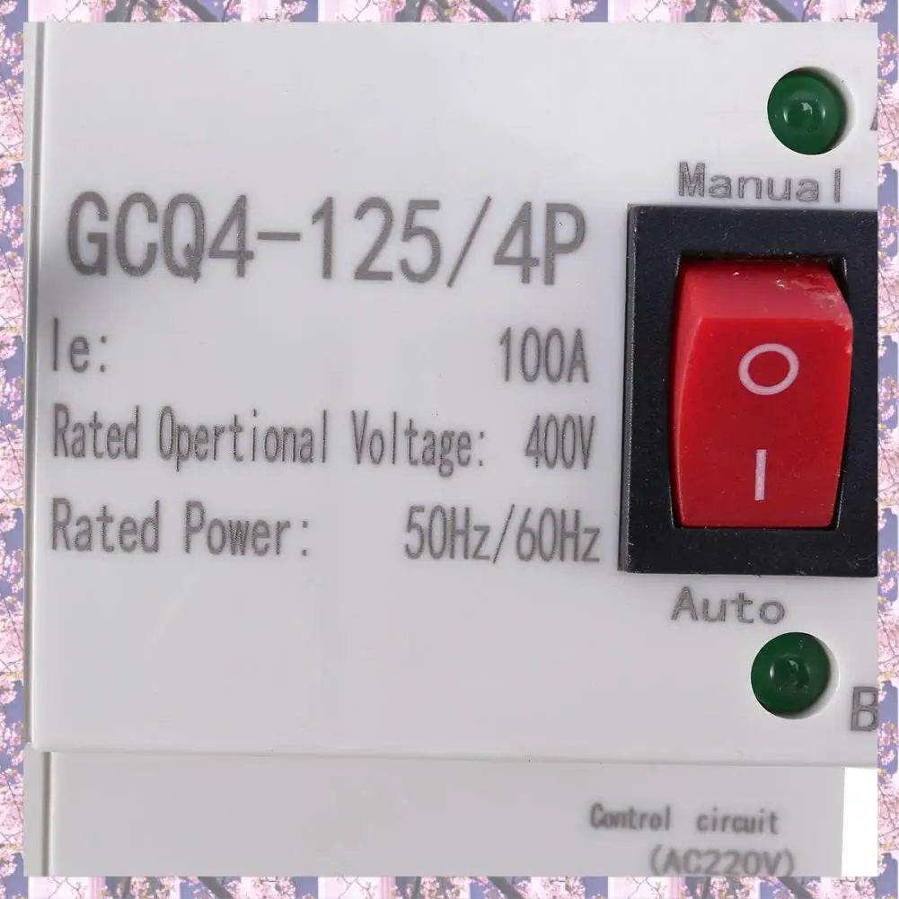 

Retail 2X MCB Type Dual Power Automatic Transfer Switch 4P 100A ATS Circuit Breaker Electrical Switch