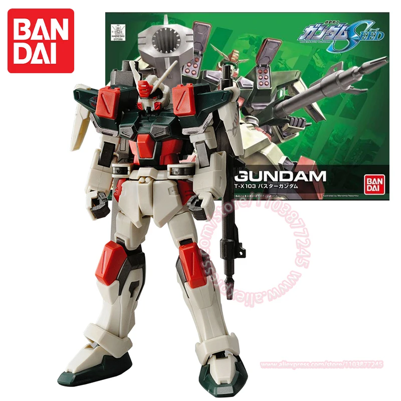 BANDAI SEED HG 1/144 BUSTER GUNDAM Children Toy Assembly Model Anime Peripheral Trendy Figures Movable Doll Ornaments Decoration