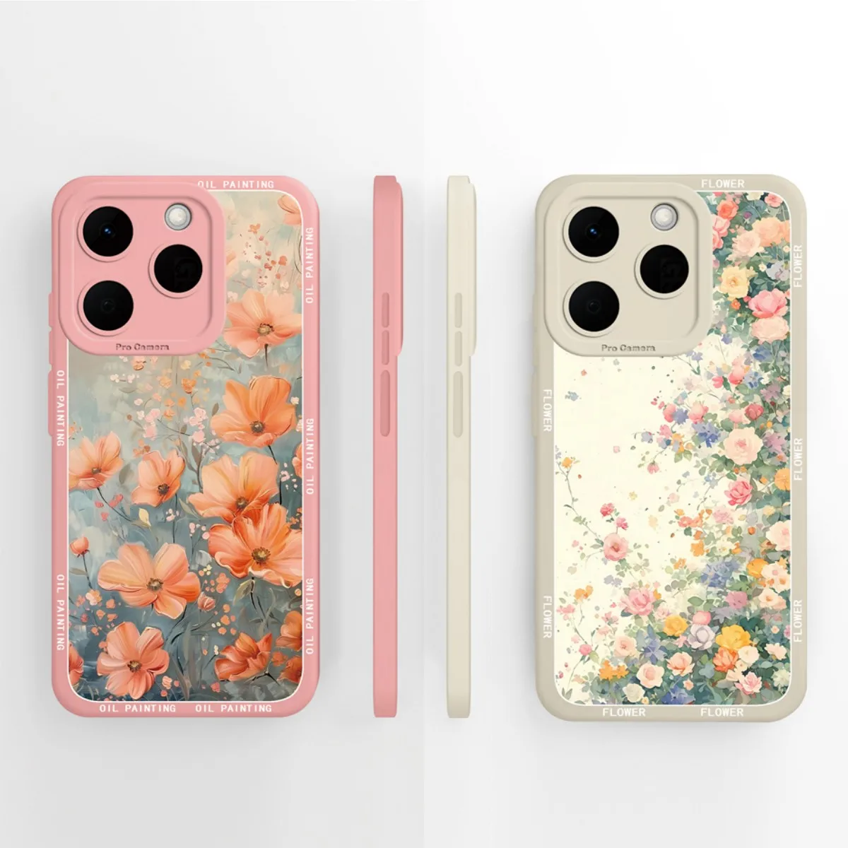 Case For Realme 15T 15X 5G Vintage Oil Painting Flowers Soft Silicone Protective Bumper Cover For Realme15T 15X Anti Drop Fundas