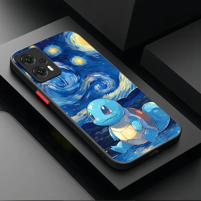 Pokemon Gengar Pikachu Phone Case For Xiaomi Poco x7 X6 X5 X4 GT X3 NFC F6 F5 F4 F3 GT M5 M5S M6 Pro 4G 5G C55 C65 C75 C61 C71