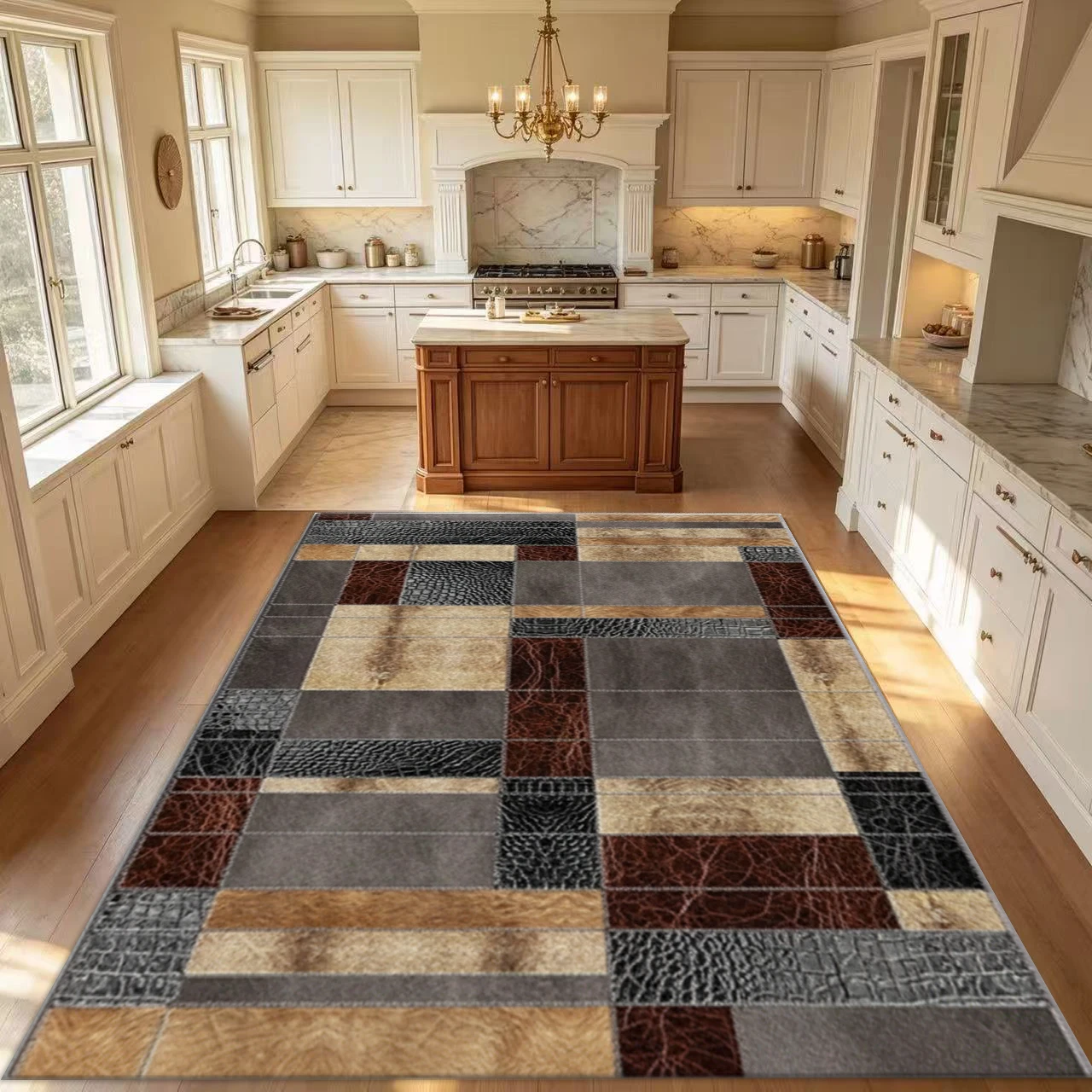 Tapis rustique en similicuir p - Cowhide Rug Faux avis et prix