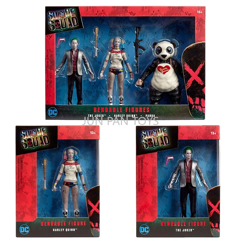 Suicide Squad Bendable Figure Harley Quinn The Joker Panda Action Figure Classic Movies Model Collectible Boy Childrens Toys 1pc