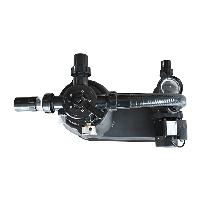 Custom-Size Top Mount Pool Filter Pump Combo 4-Way Valve Fiberglass for Small Home Swimming Pools