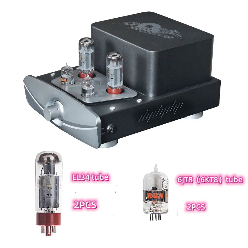 Melody ACTION 11W*2 Stereo Single Ended Class A EL34 6KT8 Vacuum Tube HIFI Home Music Speaker Aduio Amplifier