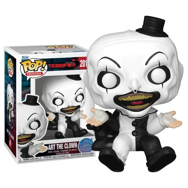 FUNKO POP Terrifier Art Clown Sitting Figure Collect Toy Desk Decor Horror Peripheral Gift for Fans Birthday Christmas Present - view 3