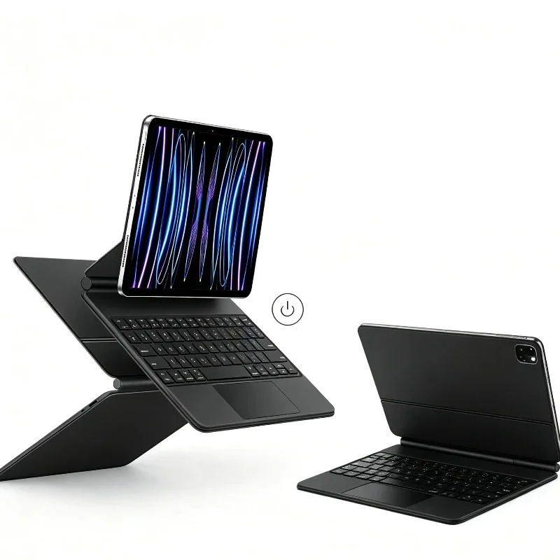 Backlit All In One Keyboard Cover Magic Keyboard Style For iPad Pro 11 M5 2025 Smart Sleep Wake For iPad Air 11 M4