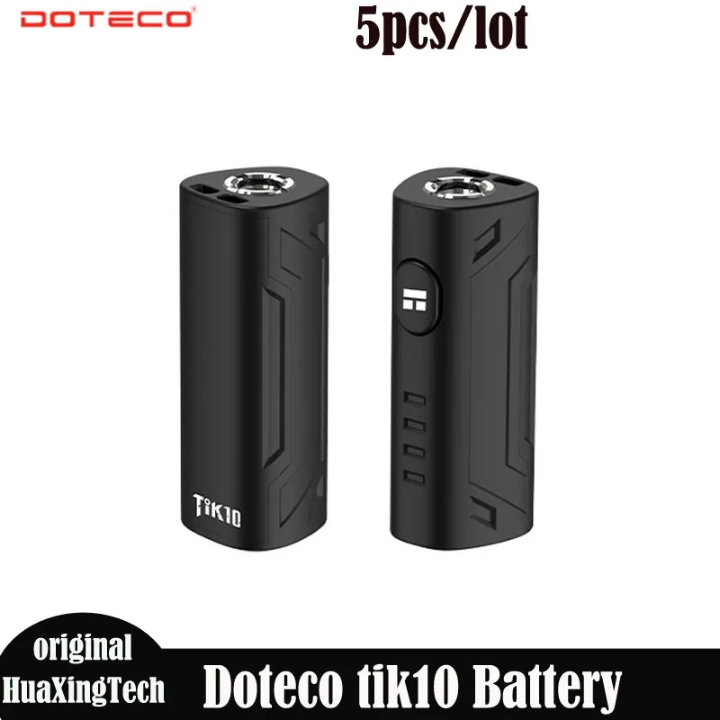 

5pcs/lot Doteco Tik10 400mAh Battery Vape Pen Feature 4 Voltage Levels Preheat Battery Vape Vaporizer for 510 thread Cartridge