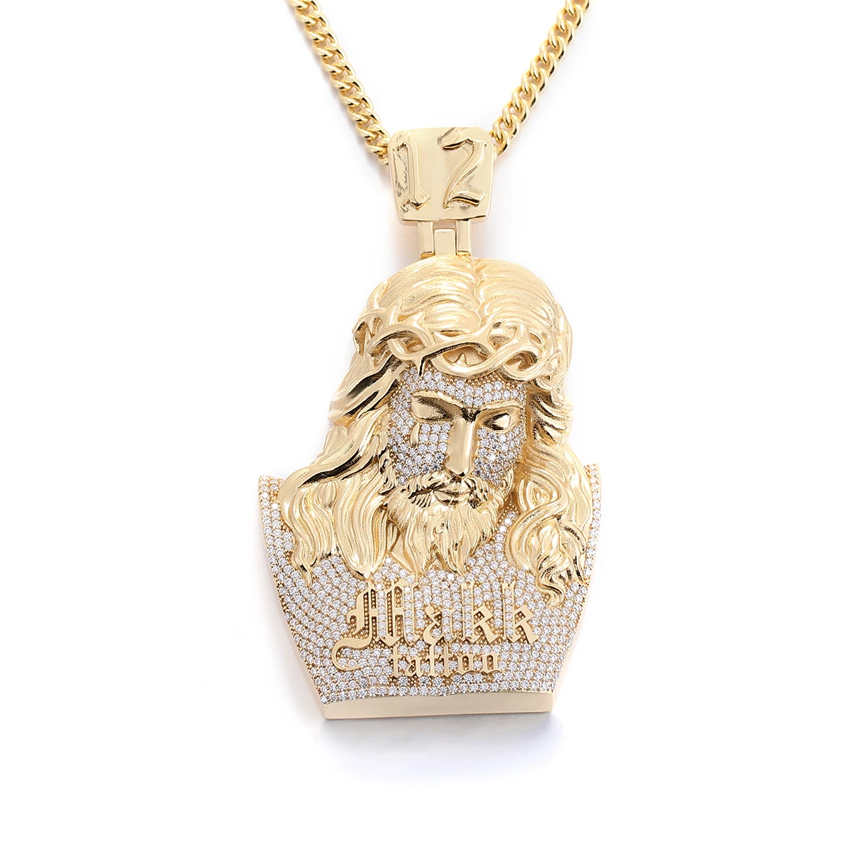 Jesus Religion D color VVS Custom Moissanite Pendant 925 Sterling Silver 18k Gold Plated For Man Hip Hop Jewelry