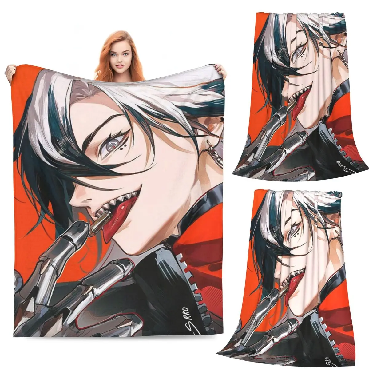 

Boothill Blanket Fleece Sofa Throw Blanket Multi-function for Couch Bedding Office Throws Bedspread Quilt