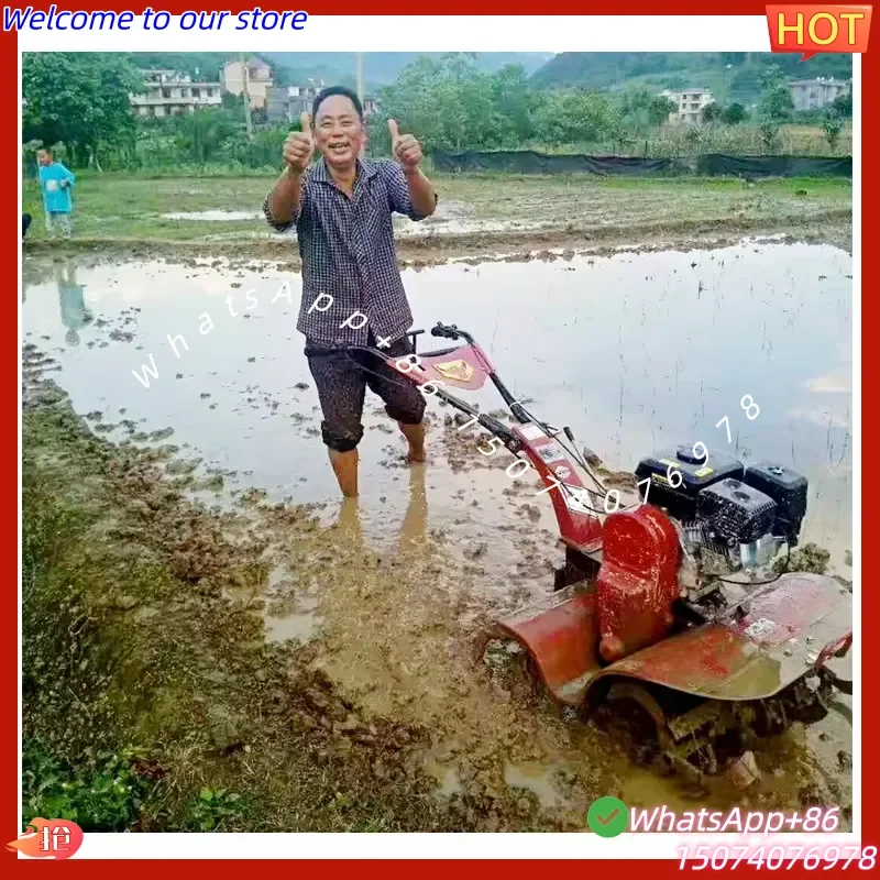 2026 Popular Red Hand Push Garden Cultivators Agricultural Equipment