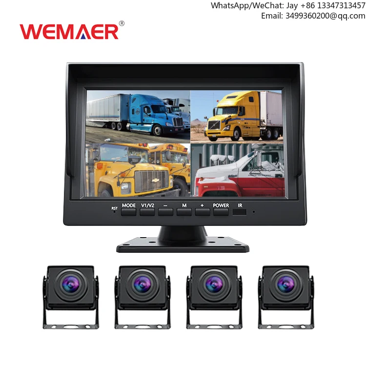 

WEMAER Car DVR Recorder Road Safety Guard Camera For Car Mini Recorder 10.1 Inch Voice Control Four-Channel ing Appliance