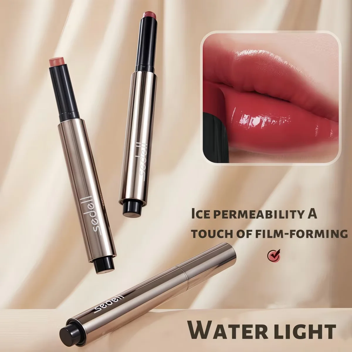 Balsamo per labbra velato naturale Rossetto idratante Impermeabile a lunga durata Antiaderente Nebbia morbida Opaco Liscio Miglioramento