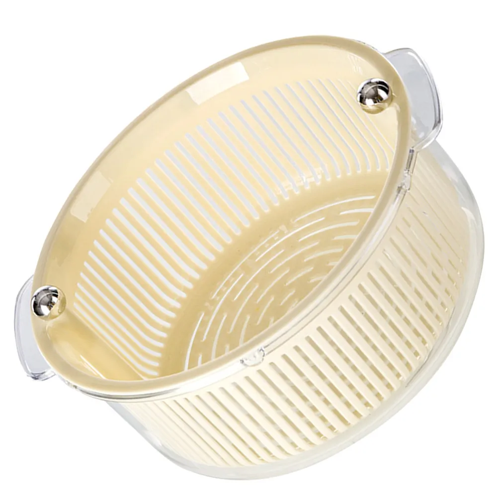 

Plastic Food Basket Rotating Draining Basket for Fruits Vegetables Washing and Salad Drainage Kitchen Storage Container