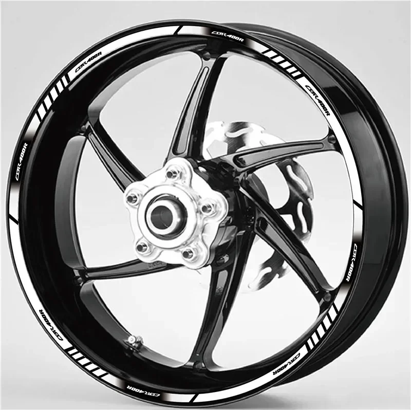 Piezas de motocicleta para HONDA CBR400R, rueda de contorno, decoración, calcomanía, pegatina, B