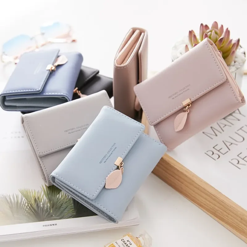 Fashion Short Women Wallets PU Leather Women Luxury Tassels Wallet Hasp Small Wallet Trend Coin Purse Ladies Card Holder